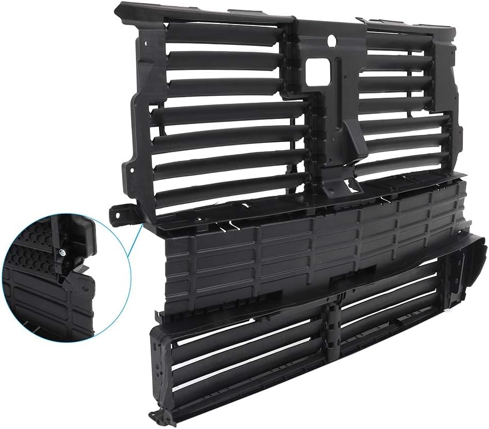 ECCPP Radiator Shutter Assembly 2015-2018 for Ford for Edge Grille Shutter Without Motor
