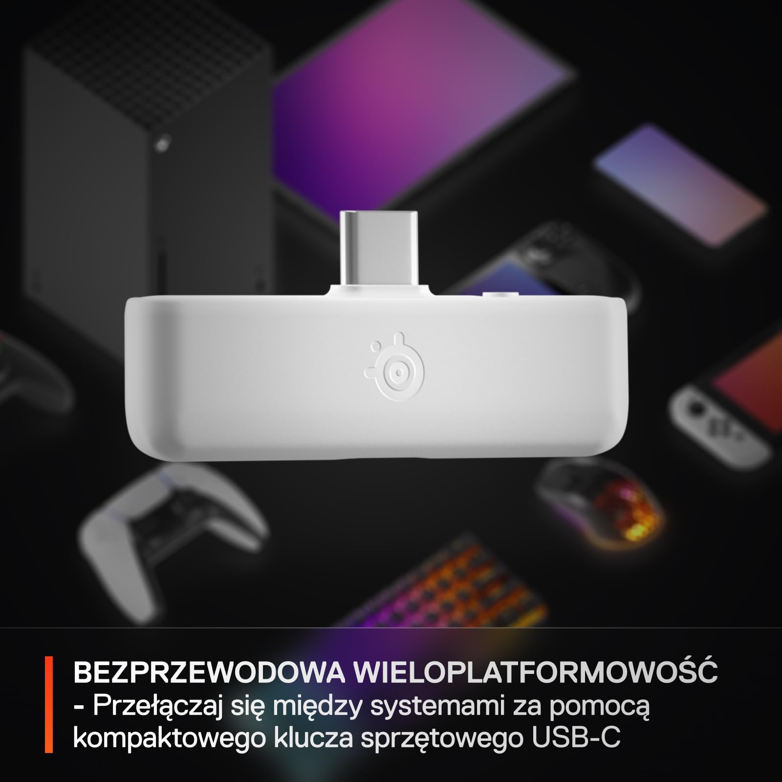 SteelSeries Arctis Nova 5X - Słuchawki wi-fi do gier - Neodymowe przetworniki magnetyczne - Ponad 100 ustawień wstępnych dźwięku - 60 godz baterii - 2,4 GHz lub BT - Mik. Gen2.X – Xbox, PC,PS5,mobile
