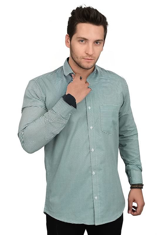 Image of Men's Regular Fit Lining Fomal Shirt
