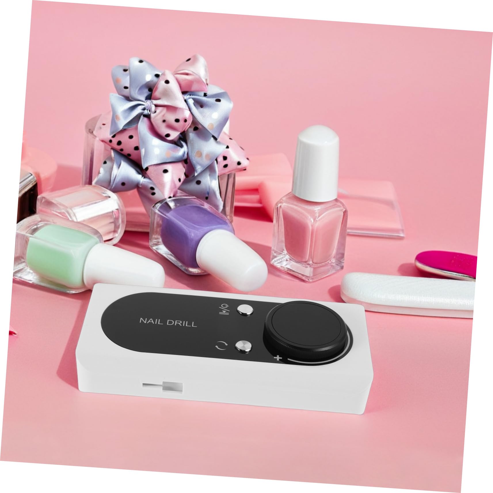 Trapano Elettrico per Unghie Professionale V2 Bianco Portatile