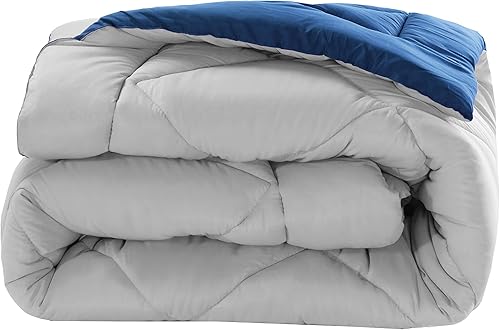 Vista 19 de Elegant Comfort Juego de edredón reversible de 3 piezas para todas las estaciones, ultra suave, edredón alternativo al plumón, tamaño King