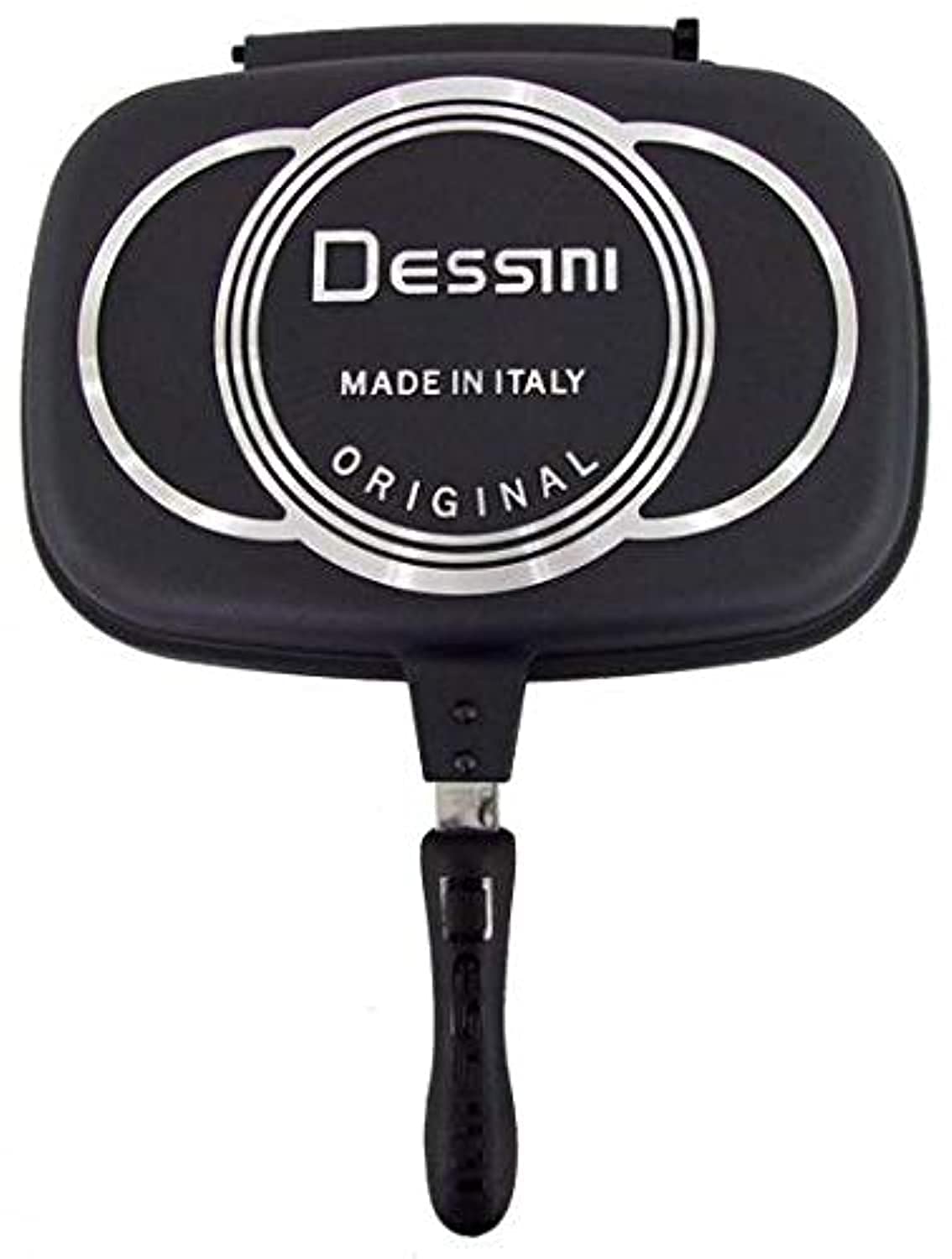 Dessini Aluminum Double Fry Pan 36cm - Black