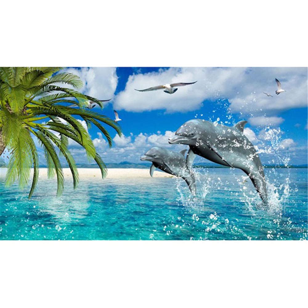 Amazon | 大人用ジグソーパズル1000ピースパズル -イルカと海鳥-大人用