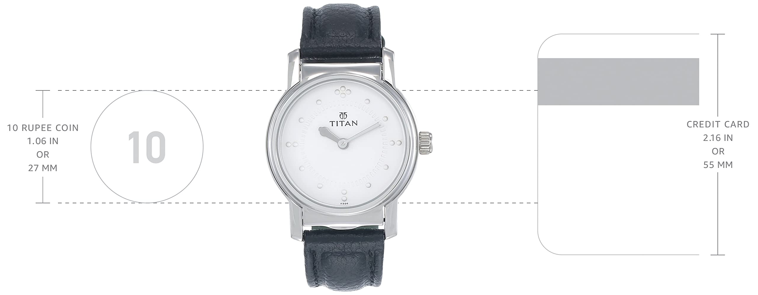 TitanTitan Brail Analog White Dial Men's Watch NB1855SL01  NB1855SL01/NP1855SL01