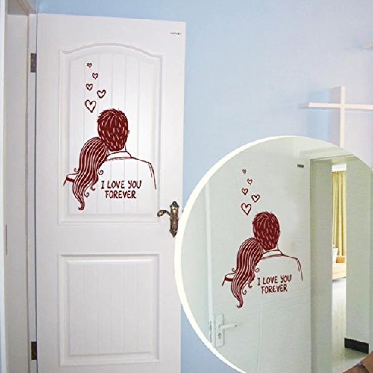 JAAMSO ROYALS Brown Couple I Love You stylishly Vinyl Self Adhesive Peel and Stick Bed Room Wall Decor Home Decor Wall Sticker (45CM X 30CM) (B0727T7HKT) Amazon Price History, Amazon Price Tracker