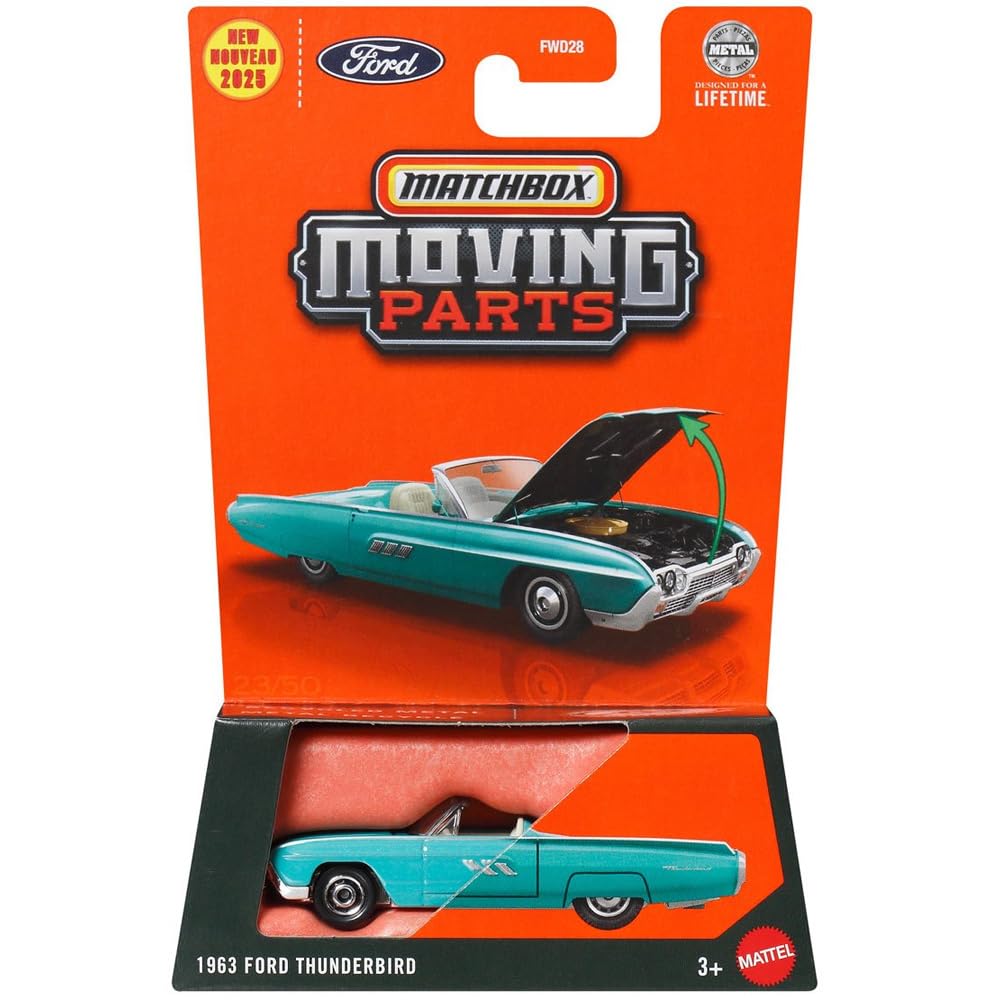 Amazon | MBX MOVING PARTS - 1963 FORD THUNDERBIRD マッチボックス