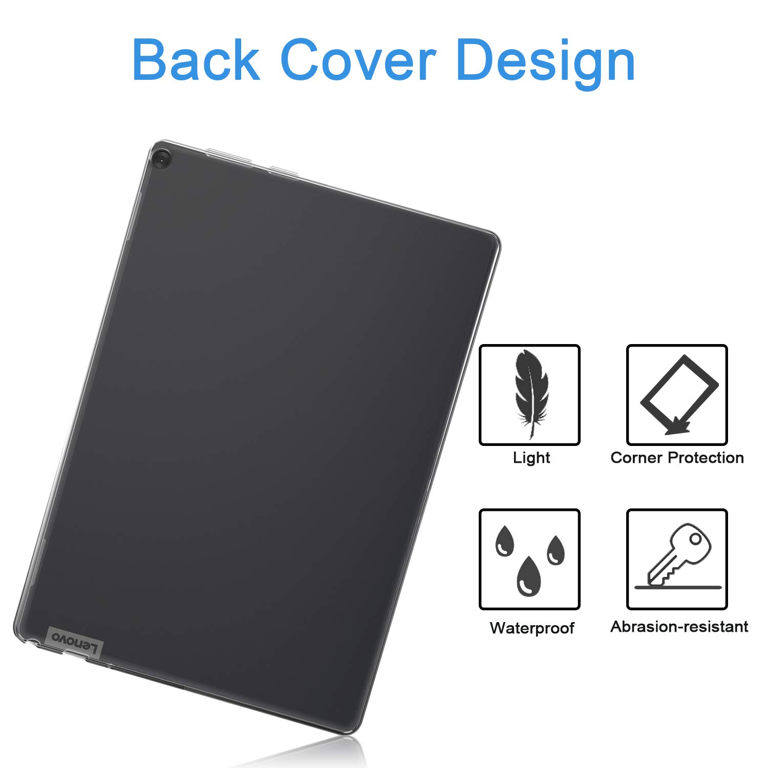 Amazon | 【PCATEC】 Lenovo TAB5 10 ケース クリア 半透明 TPU素材