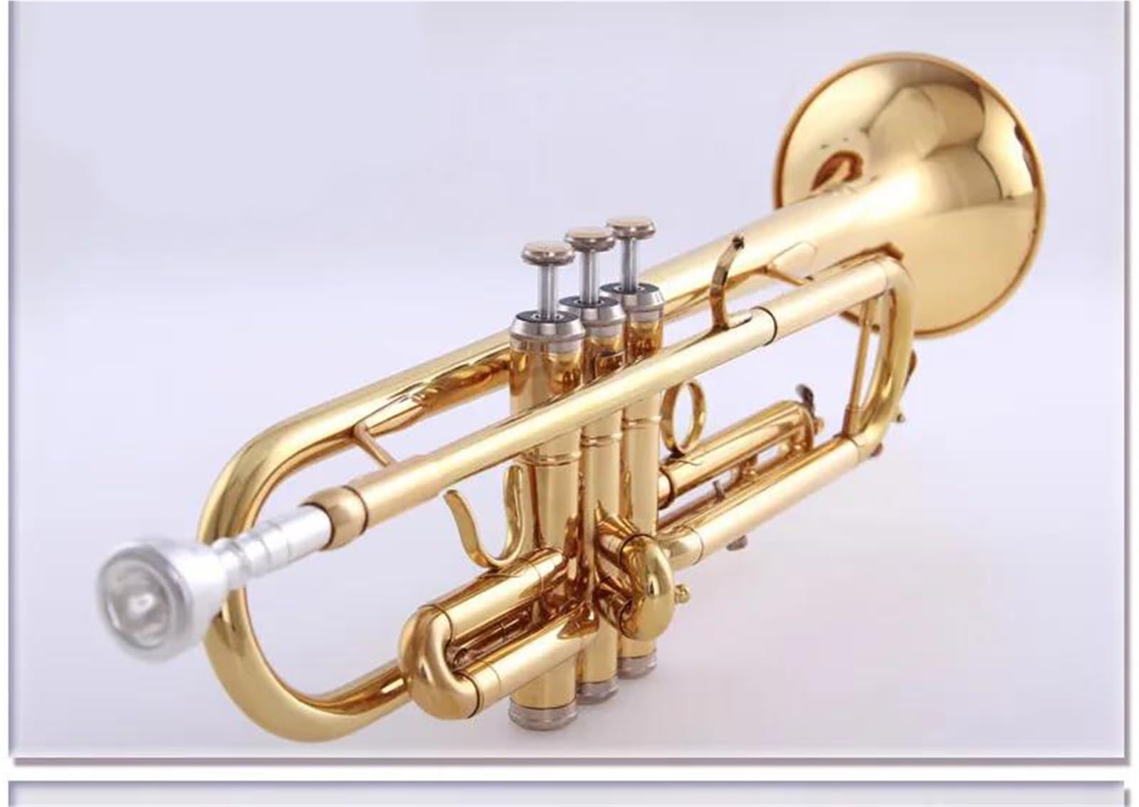 Zestaw instrumentów dętych blaszanych trąbka Trąbka Bb Złoty Mosiężny Bas
