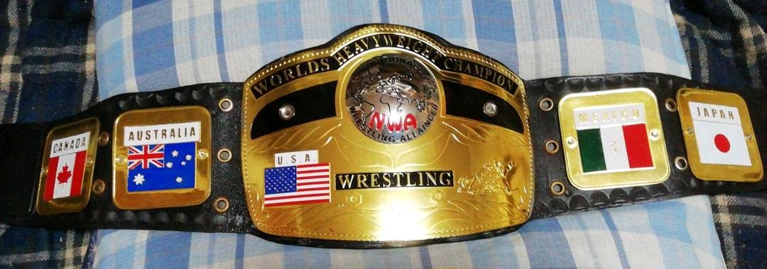 Amazon.co.jp: NWA世界ヘビー級チャンピオンベルト(馬場タイプ