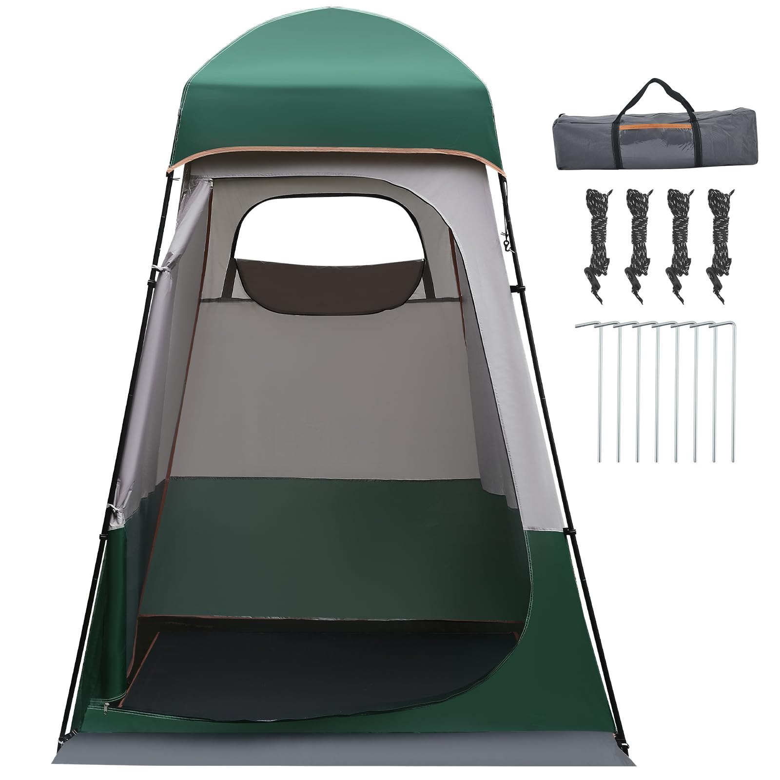 tienda ducha camping 160 x160 x 240cm,tienda de ducha con protección UPF50+,protección de privacidad ducha o tienda de ropa para cambiarse,portátil para exteriores,senderismo,playa,pesca,baño