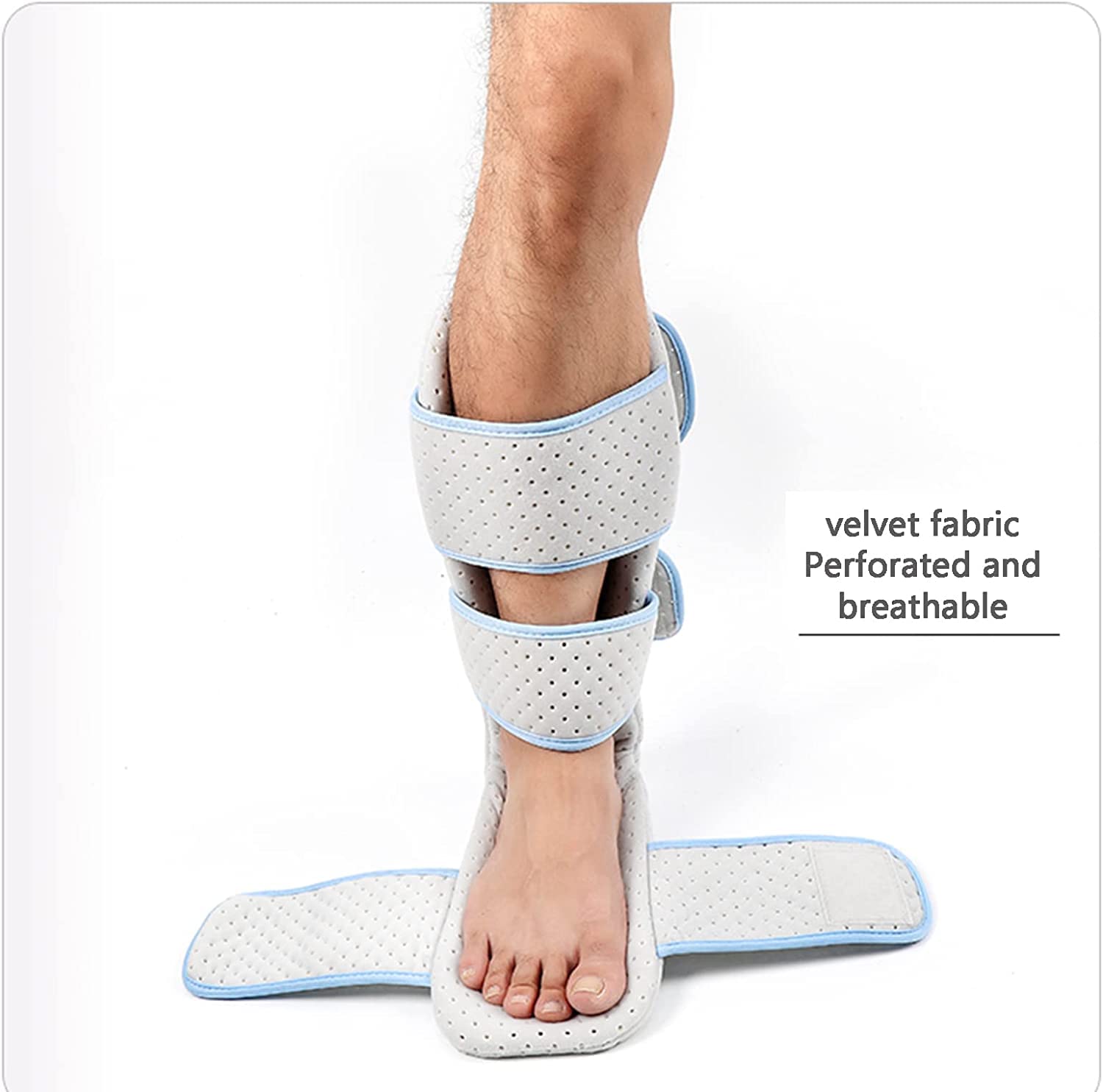 Bota Para Fractura De Tobillo, Fascitis Plantar Férula Nocturna Dolor De Talón Y Pie Para Tratamiento De Fascitis Plantar, Soporte De Pierna Suave, Inmovilizador Ortopédico Para Dormir Bota Elástica.