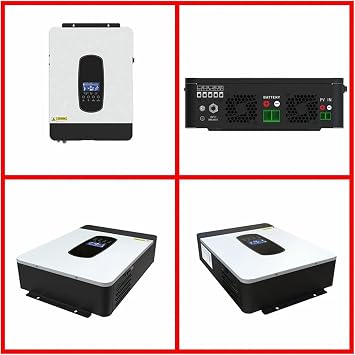 1.8KW 3KW Hybrid Solar Inverter 12V 24V 230V Max 80A MPPT Charge Controller PV Max 450VDC Pure Sine Wave Inverter3000W 24V,With wi-fi