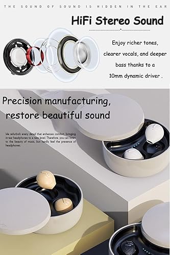 Miniatura 2 de Invisible Earbuds Small Mini Wireless Bluetooth Earpiece Phone Discreet Earbud for Music, Home, Work