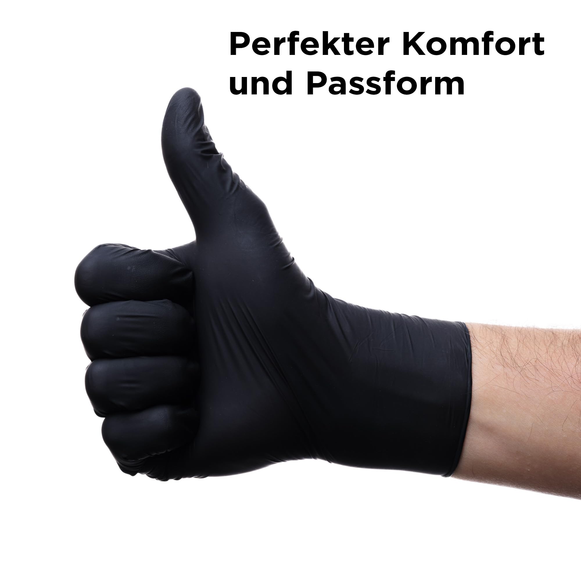 Guantes desechables Black Nitrile, color negro mate, 100 unidades, ideales para cocineros y tatuajes, seguros para alimentos y médicos (M)