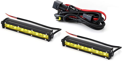 Miniatura 8 de iJDMTOY Kit de 2 luces LED CREE de alta potencia de 18 W con arnés de cable de relé, ajuste universal compatible con automóvil, camión, SUV, etc