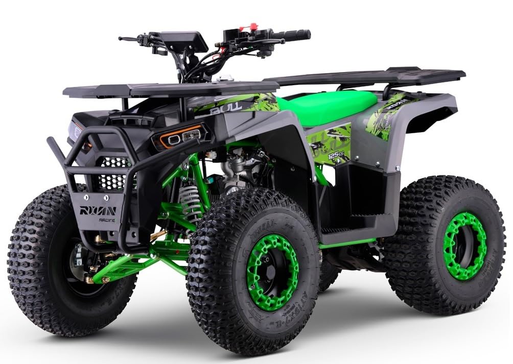 Quad Gasolina 125CC Roan-Bull Automático R8, Verde, Carga máxima 120 kg (Solo para circuitos Cerrados) + 10 años