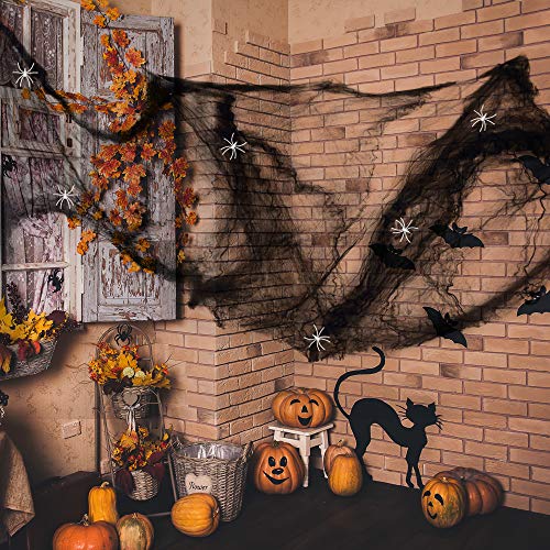 Innoo Tech - Tela de araña para Halloween, color negro