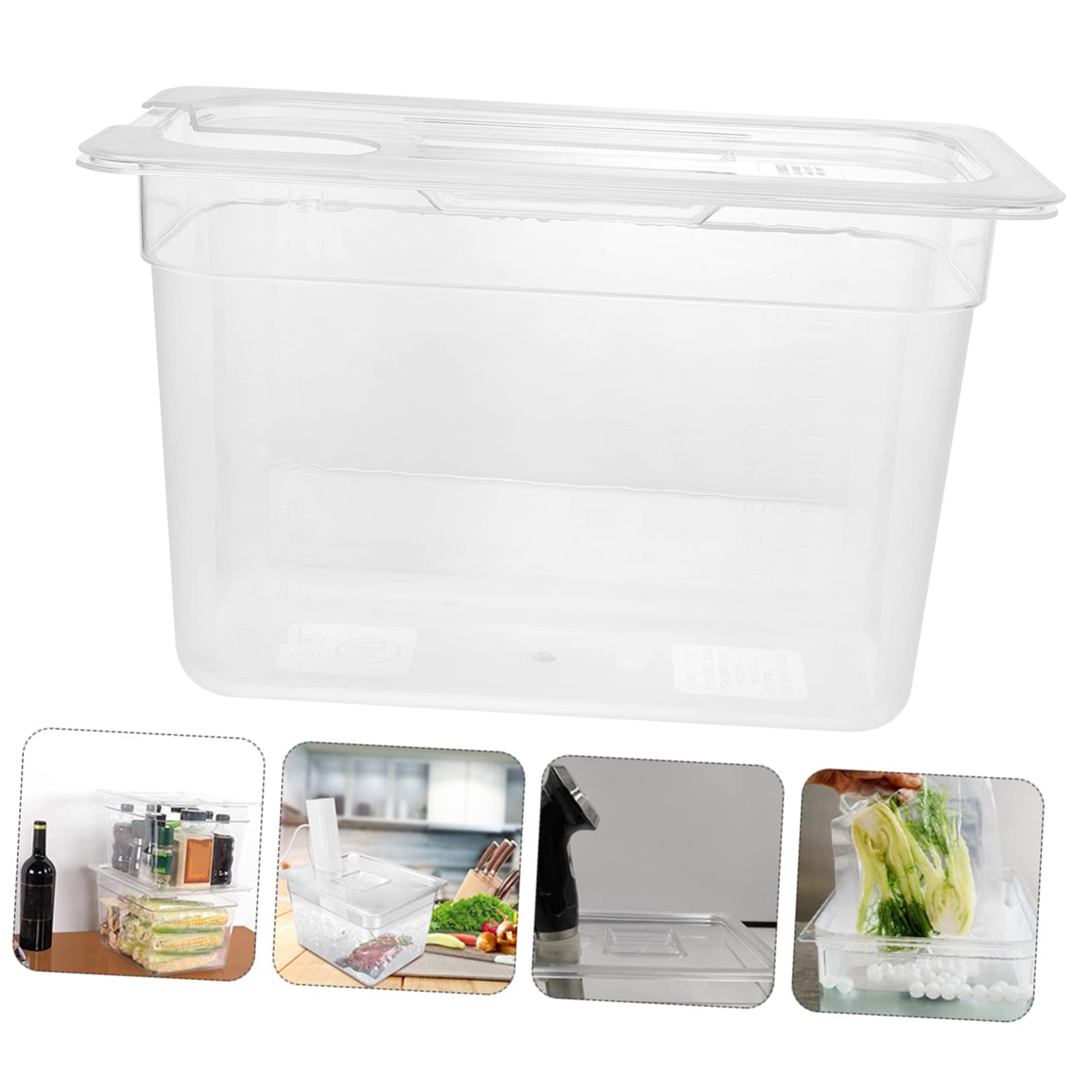CIYODO Convenient Slow Cooker Bin 6l Slow Cooking Container Lid Food Containers Lids
