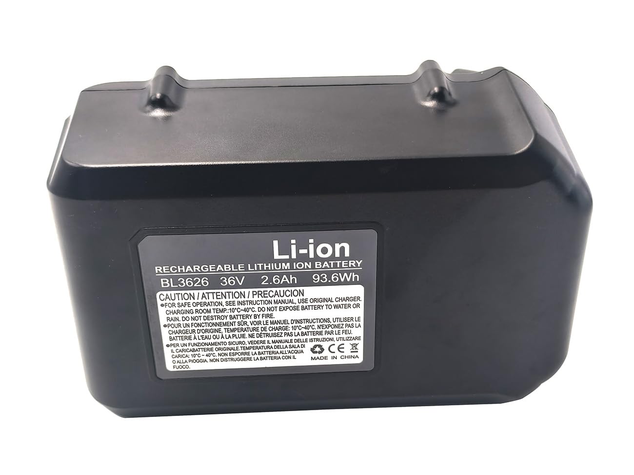 2 x BL3626 akumulator do Makita 36 V akumulator 2,6 Ah, kompatybilny z kosiarką BUX360, UX360D, BUR360, BBC300, BBC300LZ, BUX361, BUX361RDE, BUX361Z akumulator zapasowy do ogrodu
