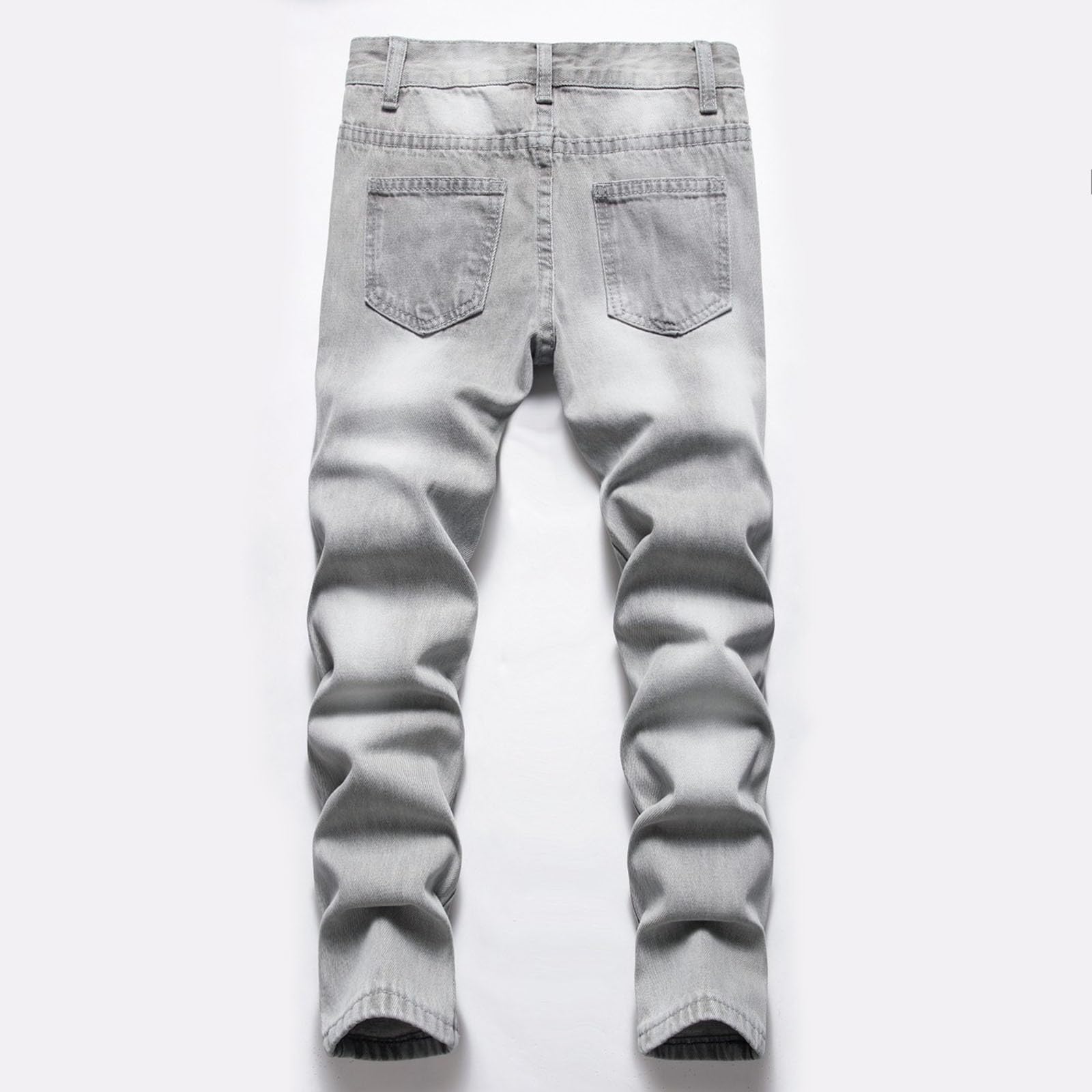 Vaqueros de Niño, Pantalones Vaqueros de Verano con Cintura Elástica y Estilo Hip Hop para Exteriores y Trabajo