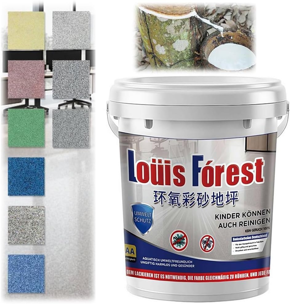 Epoxy Floor Paint,High-Gloss Marble Effect Epoxy Floor Coating,Quick Dry Waterproof Floor Paint Imitation Marble Paint,Epoxy Colored Sand Floor Paint,Concrete Paint Outdoor,Epoxy Floor Paint