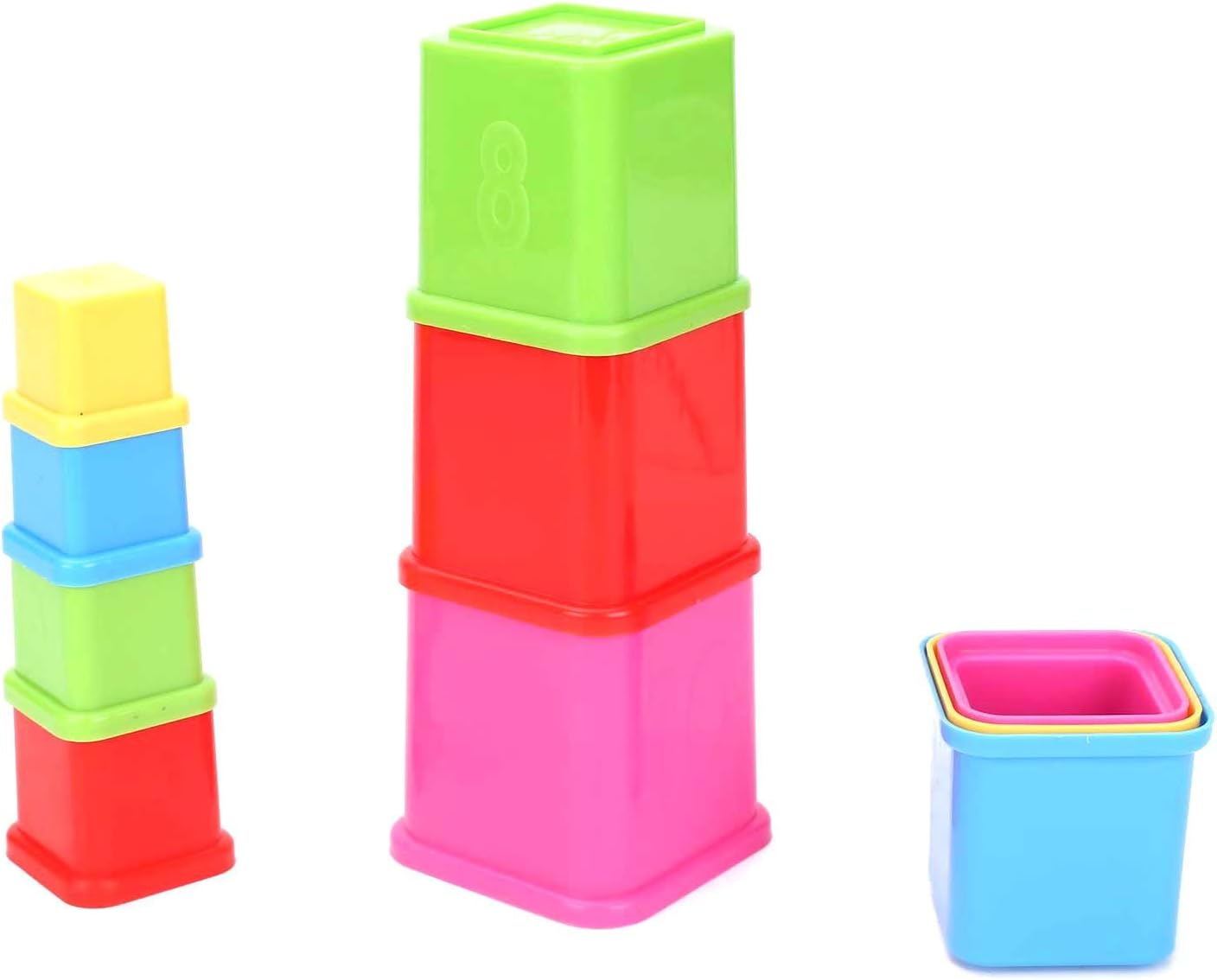 Sunshine Gifting Stacker Build Up Cubes Toy, Non-Toxic, Made in India
