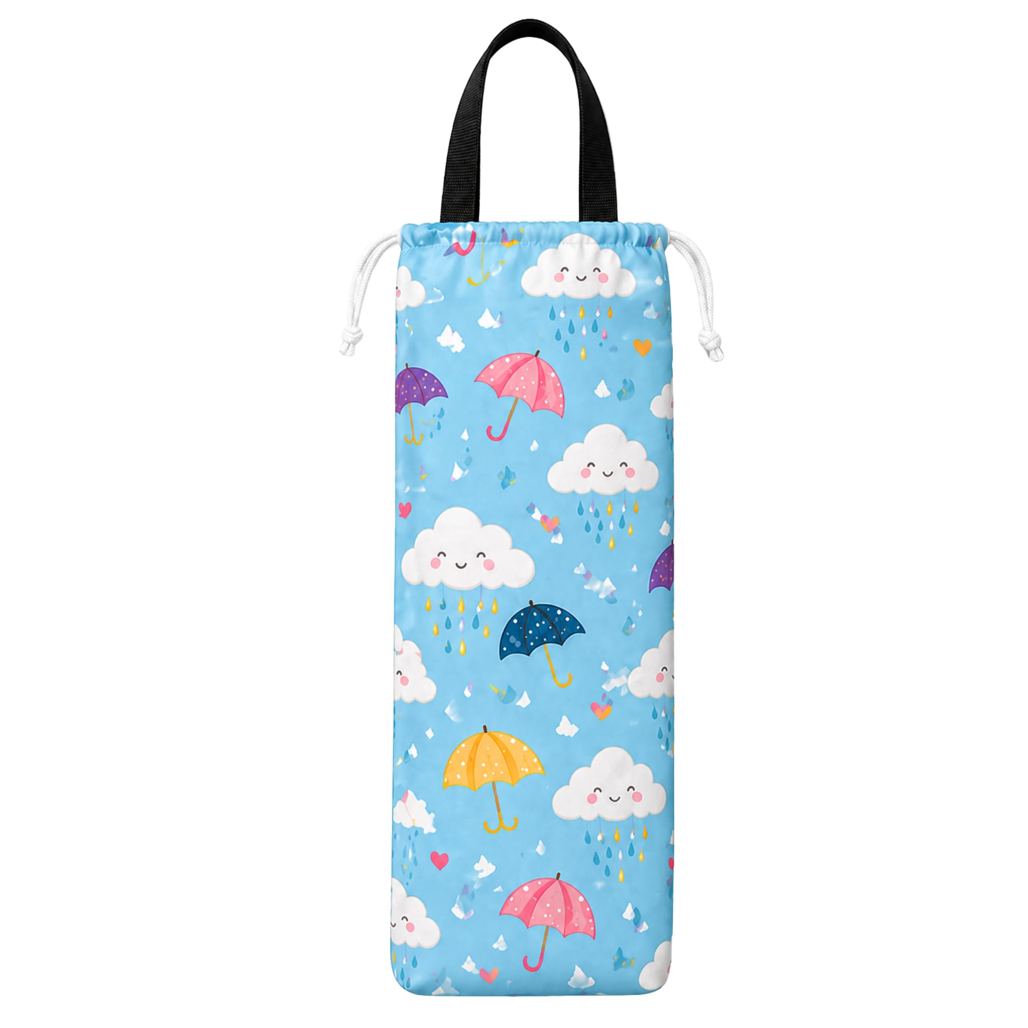 Waterproof Umbrella Cover Bag with Handle & Drawstring | Leakproof Foldable Wet Umbrella Storage Pouch | Reusable Travel Umbrella Case for Men & Women | Drip-Proof Carry Bag-image-7