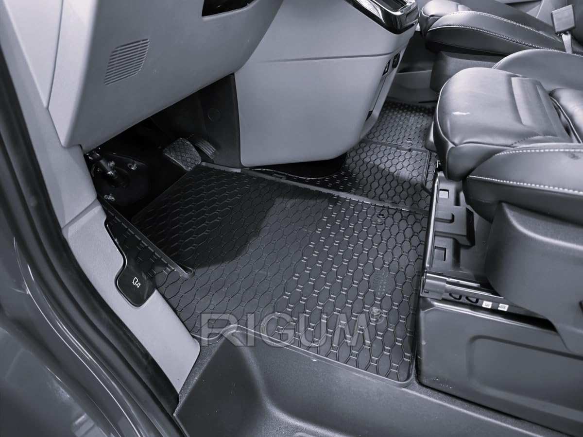 Tappeti in gomma per Ford Tourneo Custom 8 posti dal 2024- Anteriore
