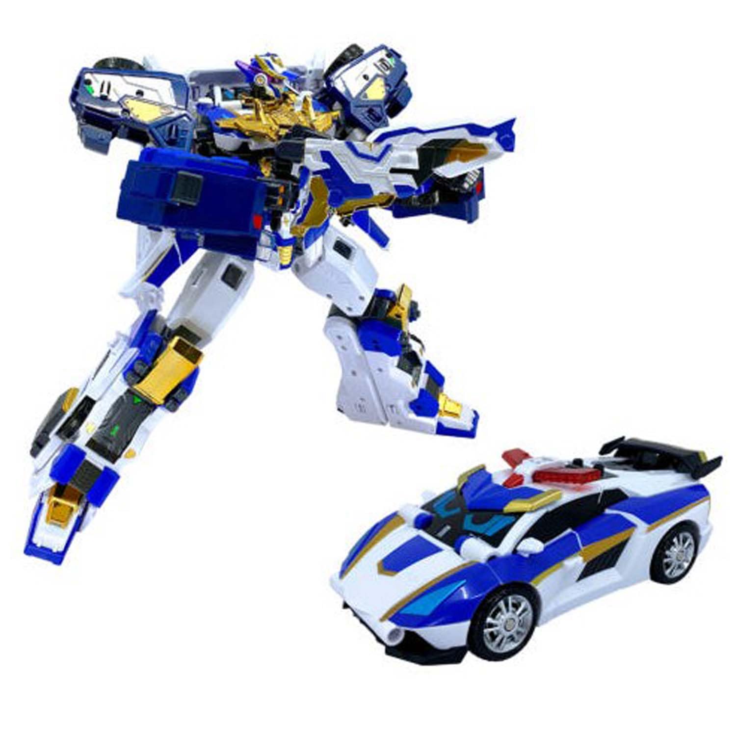 Amazon.com: SSmall Metal Cardbot S Blue COP Trinity Police Car