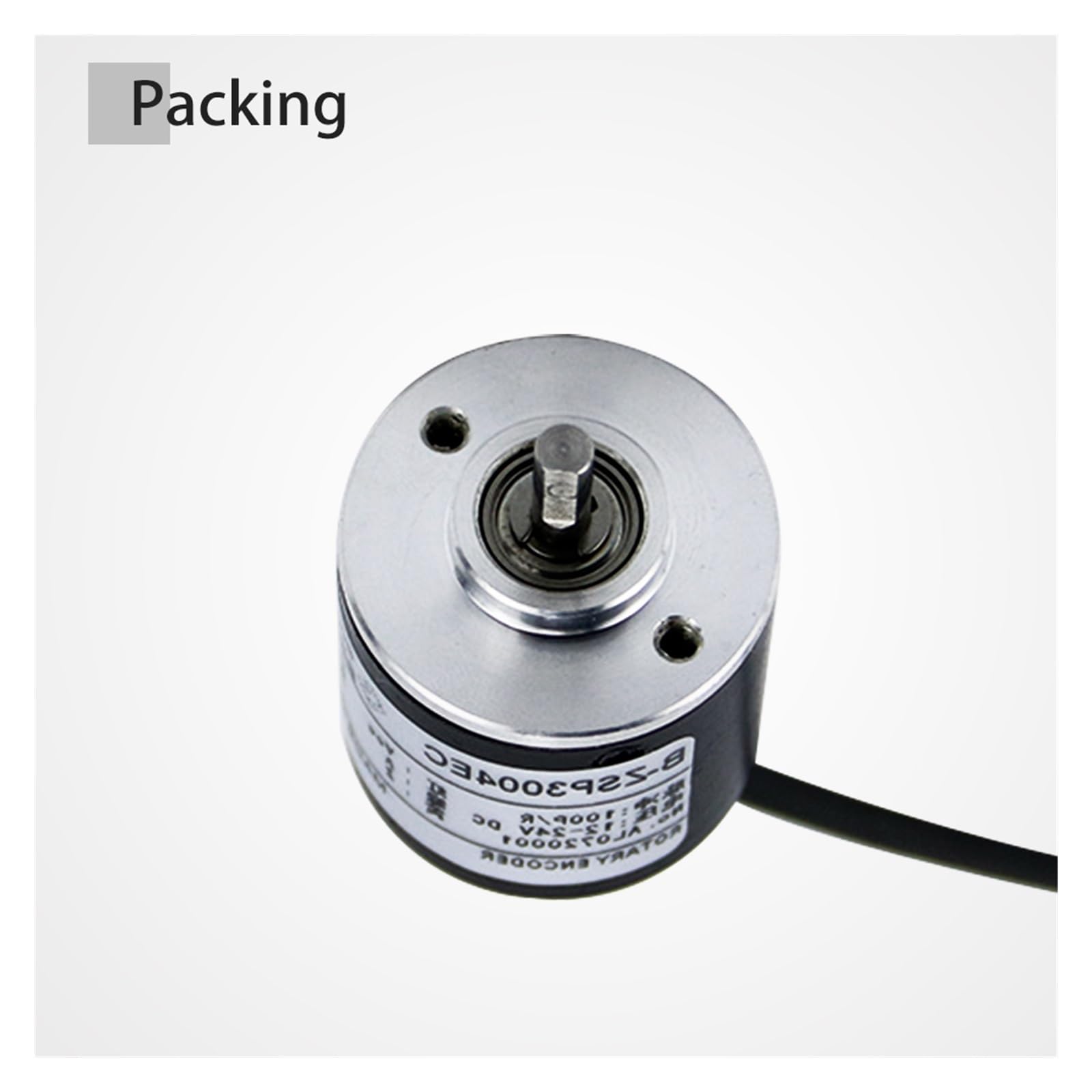 Codeur rotatif, 30mm Codeur Incrémental 4mm Arbre Commutateur Rotatif AB 2 Phases36 50 60 100 200 250 300 360 500 600 PPR 5-24VDC(ZSP3004-100PPR)