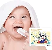 Tongueclear Baby Dry Wipes | Tooth and Gum Wipes | Baby Toothbrush & Toddler Toothbrush | Baby Tongue Cleaner | Stage 1 Birth to First Teeth | 0-16 Months | 60 Count