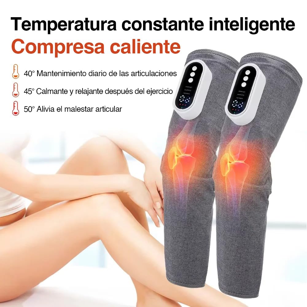 Presoterapia Masajeador de Piernas para Drenaje Linfático - Masaje de Patillas para Casa