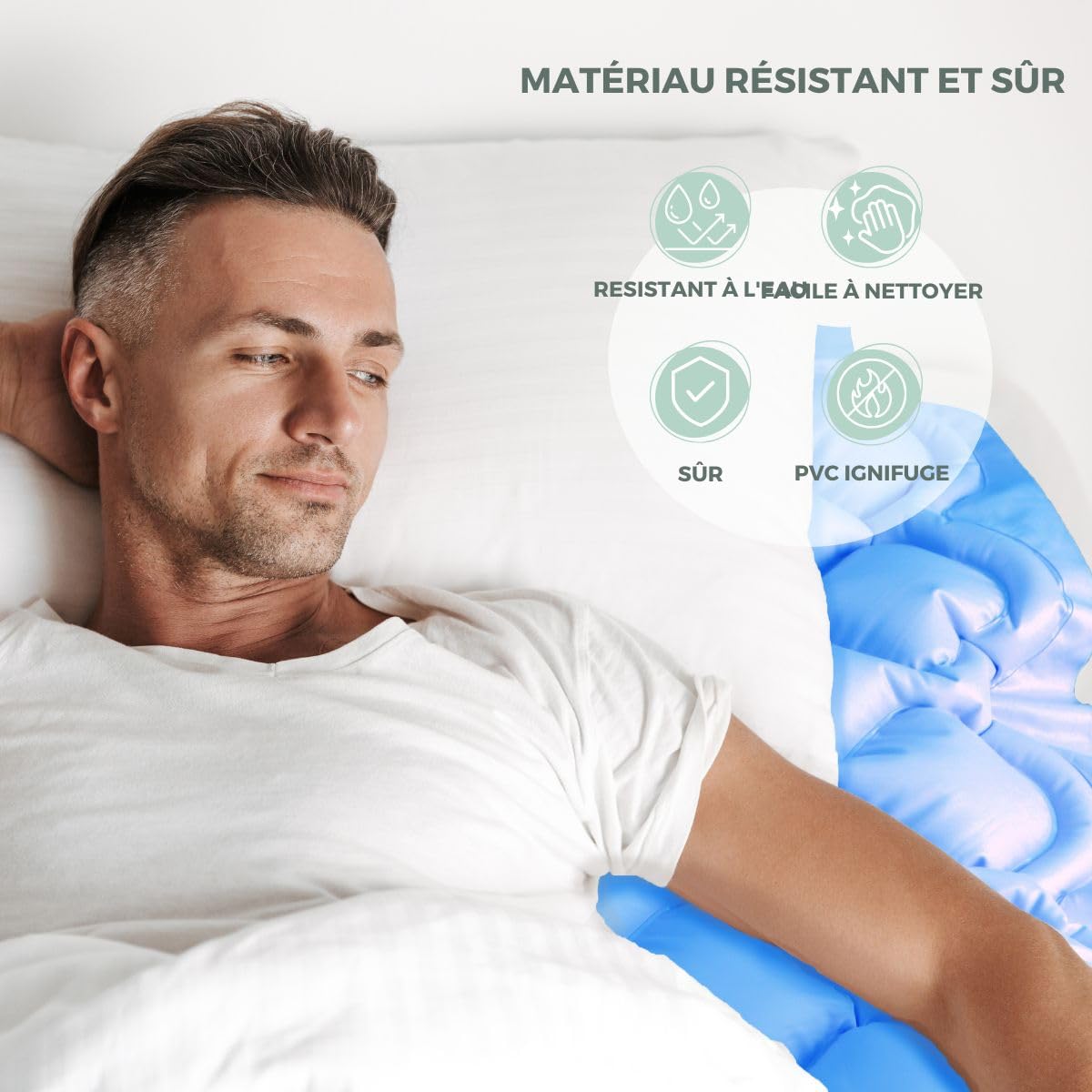 Mobiclinic Mobi 3, Anti-Decubitus Mattress, Cell Alternation And Compressor Alternating Pressure Relieving Mattress Stage I Ii And Iii Pressure Ulcers 17 Air Cells 200 X 80 X 12 8 Cm Air Pump Blue - View #9