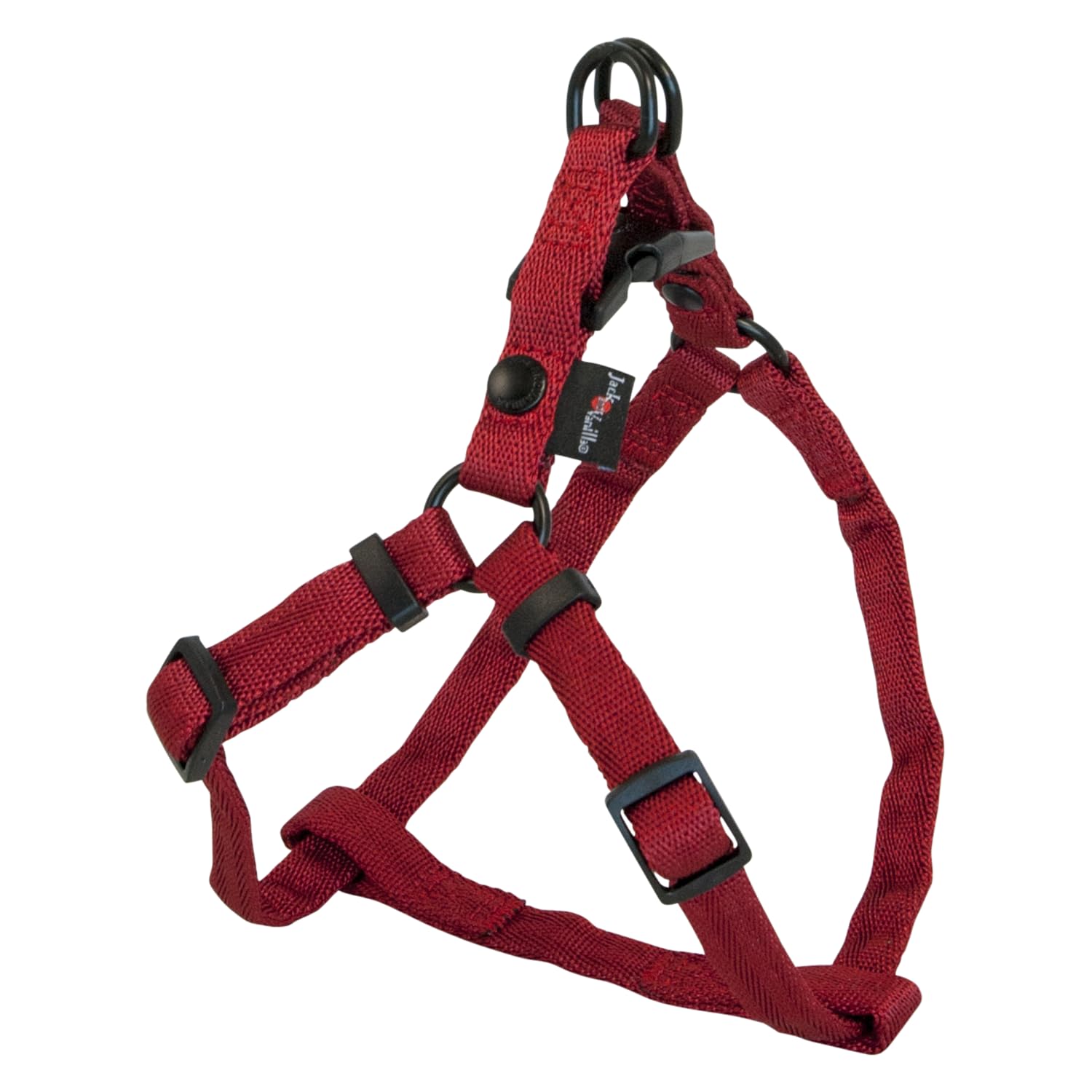 JACK AND VANILLA, Ergonomic Nylon Dog Harness, Adjustable, Lightweight and Durable, with Reflective Strips for Safety, Size XS 12 mm x 27-38 cm, Comfort Model