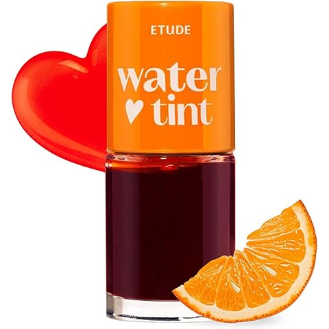 ETUDE Dear Darling Water Tint – Orange Ade | Korean Lip Stain & Lip Tint for Hydrated Pink Lips, Smudge-Proof Long-Lasting Lip & Cheek Makeup | K-Beauty Gift, Stocking Stuffers