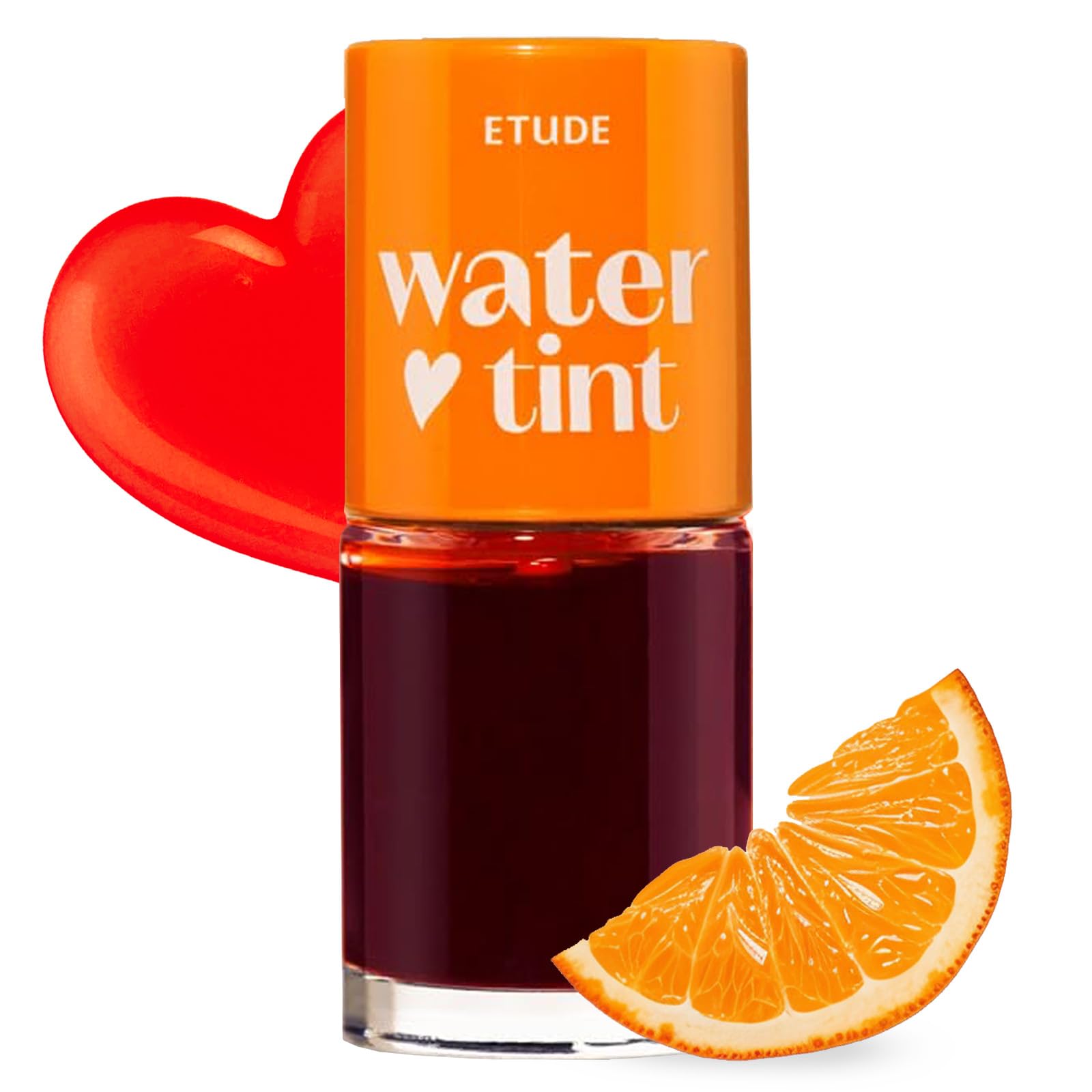 ETUDE Dear Darling Water Tint – Orange Ade | Korean Lip Stain & Lip Tint for Hydrated Pink Lips, Smudge-Proof Long-Lasting Lip & Cheek Makeup | K-Beauty Gift, Stocking Stuffers