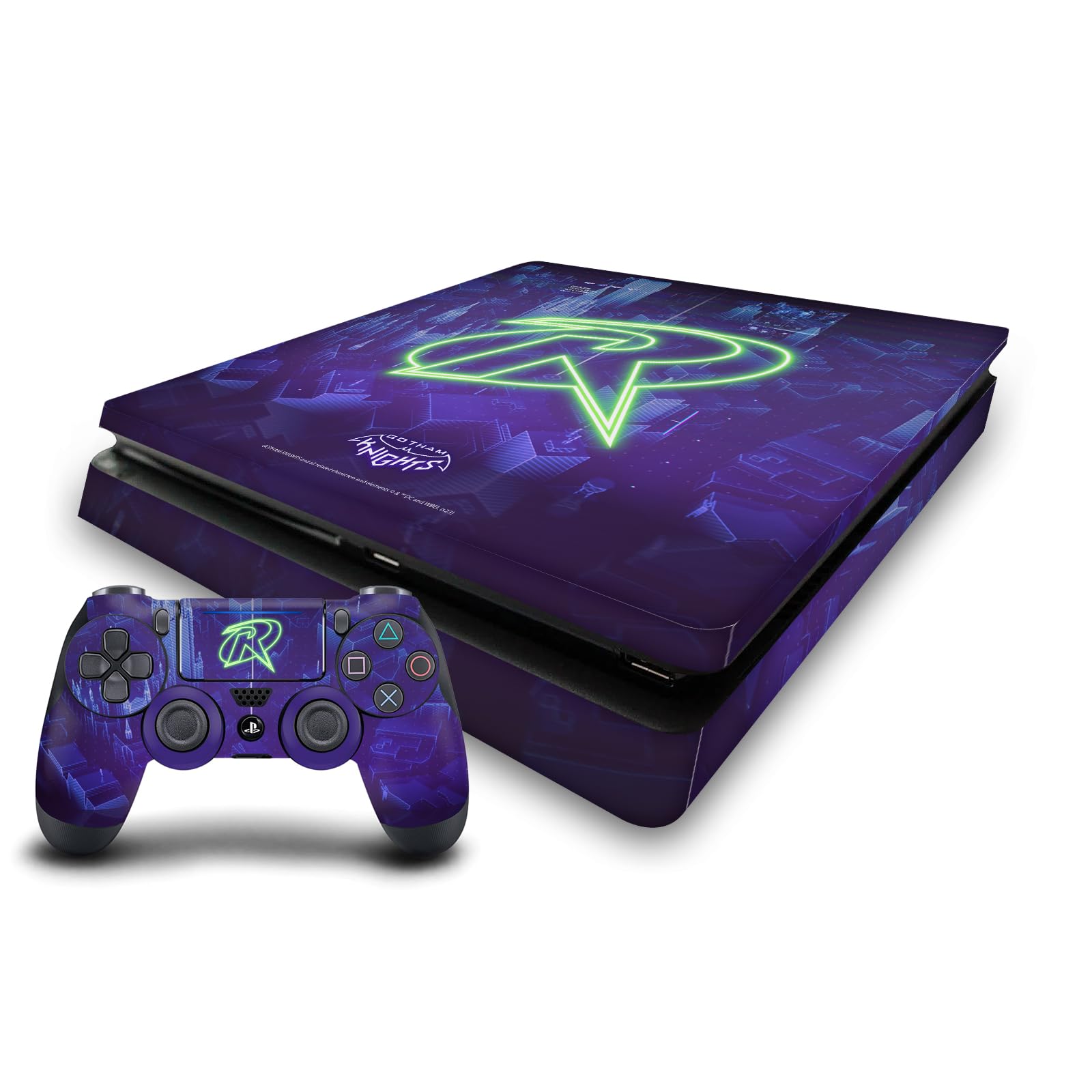 Autocollant vinyle PS4 Slim Gotham Knights protection intégrale