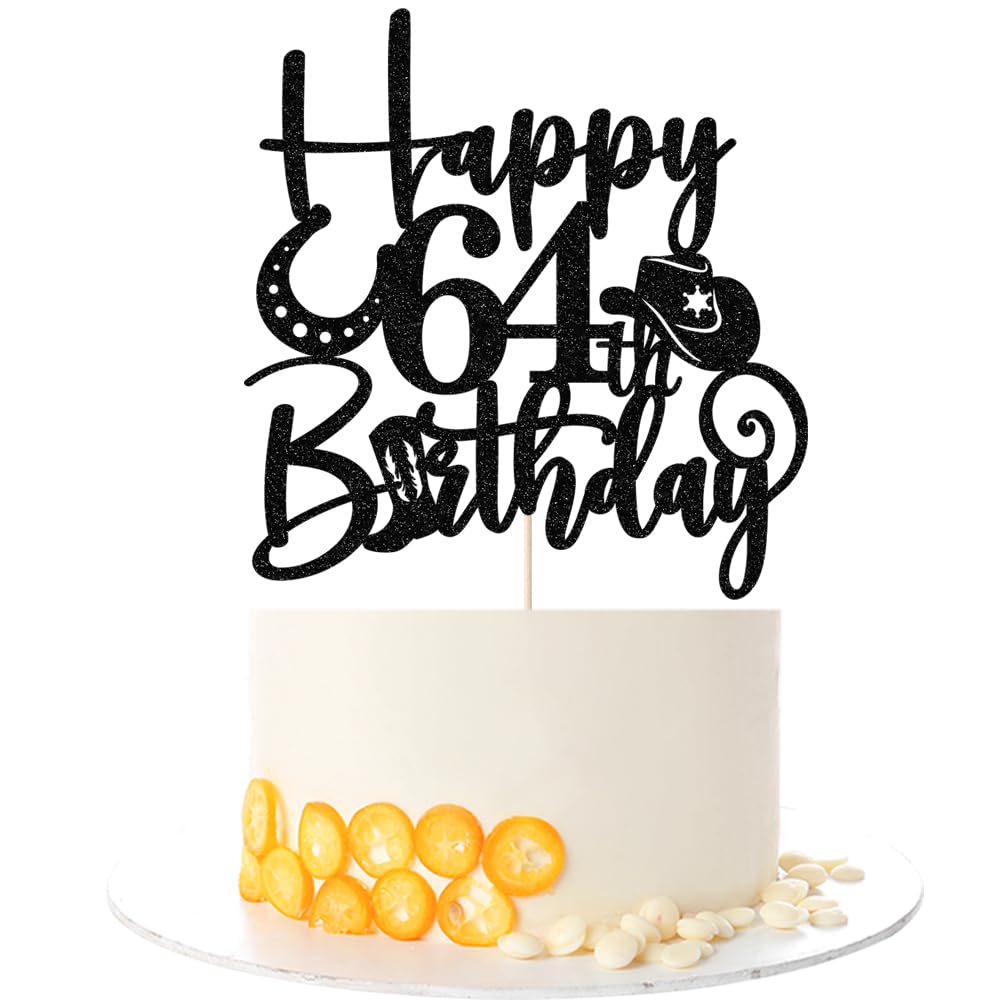 Kaoenla Cowboy Cake Topper-cowboy theme Happy 17th Birthday Decor,17th Birthday/Anniversary Party Decorations (64th) — image 1
