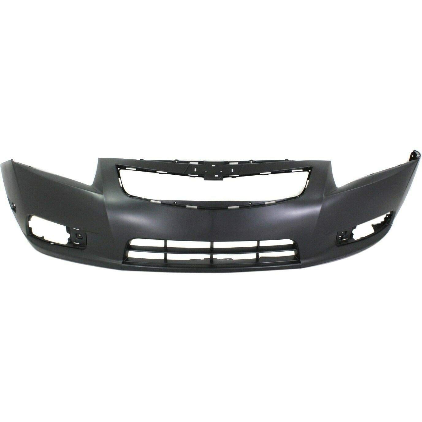 FitParts Compatible With Front Bumper Cover 2011-2014 Chevy Chevrolet Cruze Eco LS LT LTZ Sedan 11-14. New, Primed and Ready for Paint. With Fog Light Holes. GM1000924 11745907 2012 2013