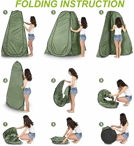 Miniatura 5 de Tienda de campaña de ducha desplegable de privacidad, portátil para acampar al aire libre, baño, baño, tienda de campaña para refugios de privacidad