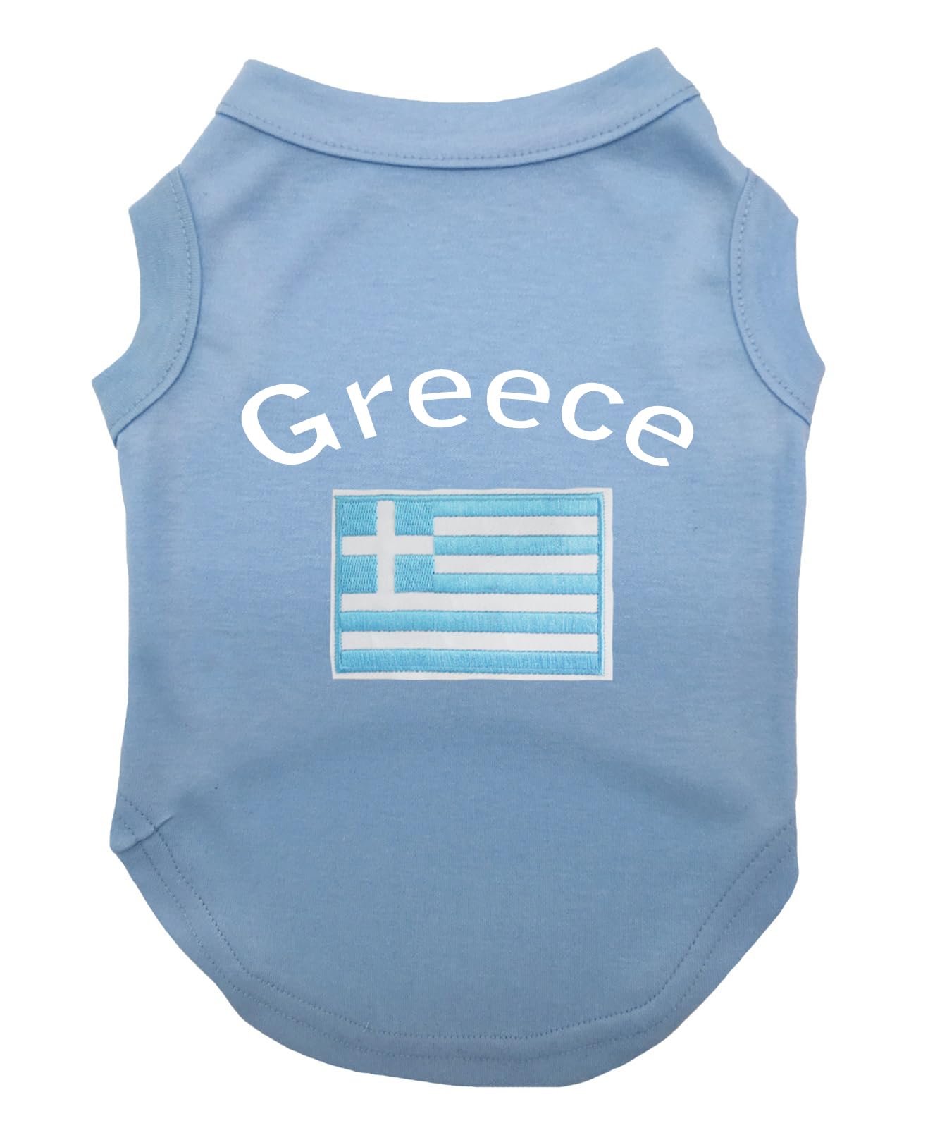 Chemise pour chien Grèce vêtement bleu de taille M pour l'été