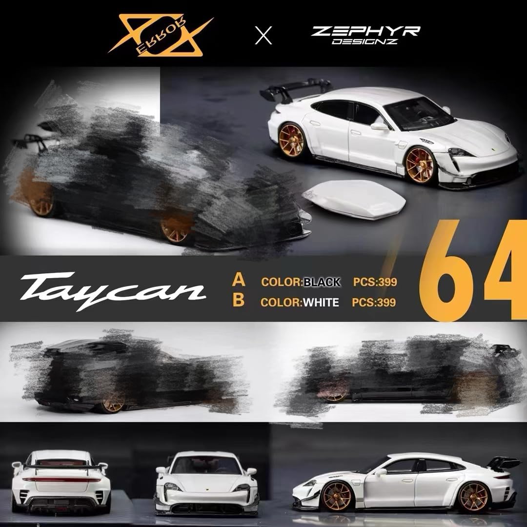 404 YMモデル 1/64 ポルシェ タイカン ゼファー ホワイト Amazon.co.jp: 1/64 404 Error & ZEPHYR ポルシェ TAYCAN
