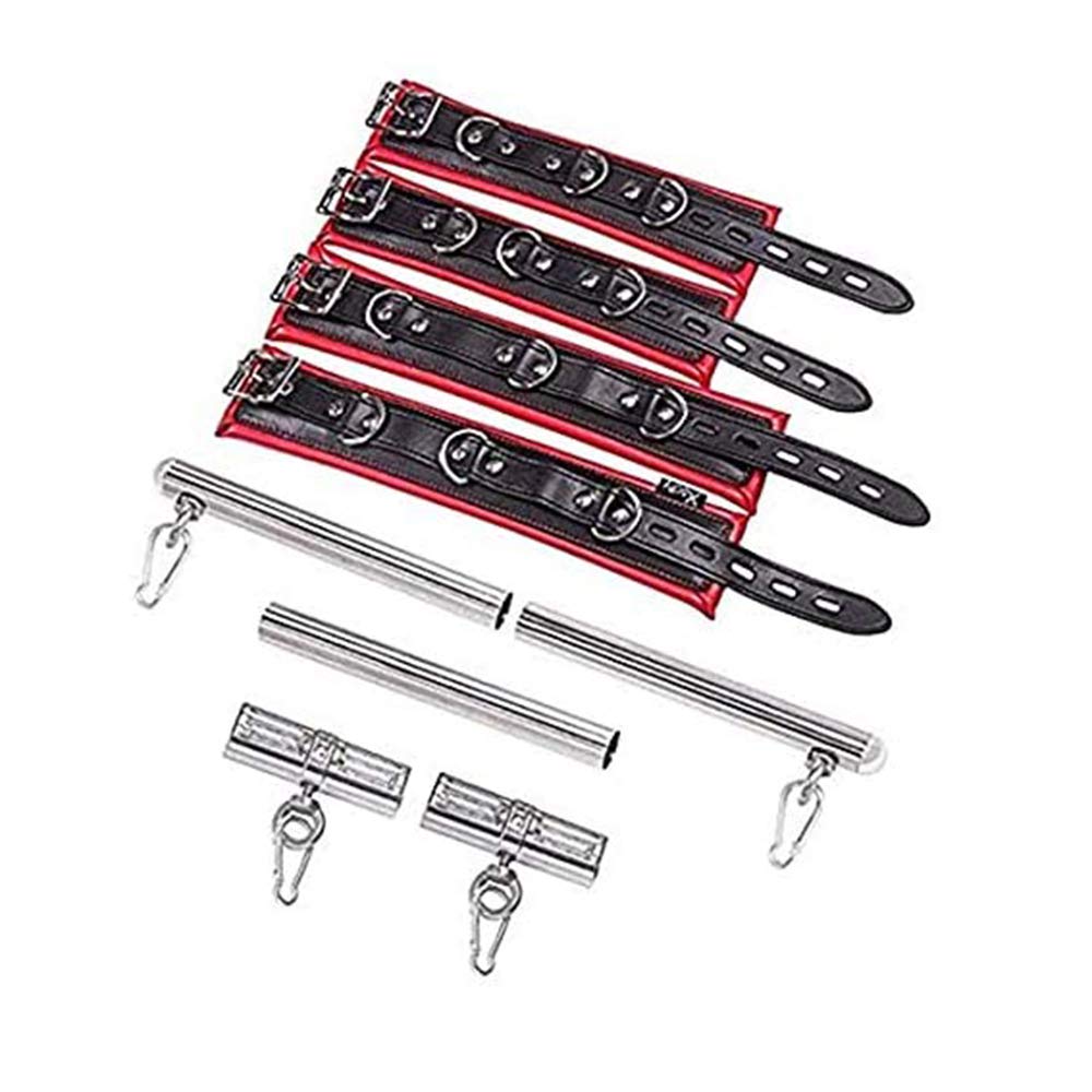 Barre d'écartement en Acier Inoxydable Noir et Rouge