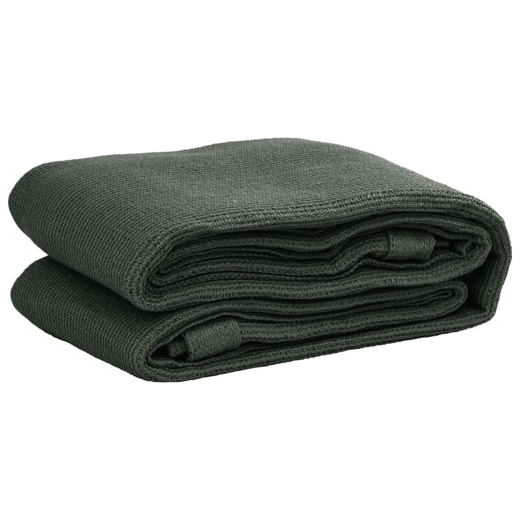 vidaXL Zeltteppich Wetterbeständig Vorzeltteppich Zeltboden Campingteppich Vorzeltboden Vorzelt Camping Boden Outdoor Teppich 250x400cm HDPE Grün