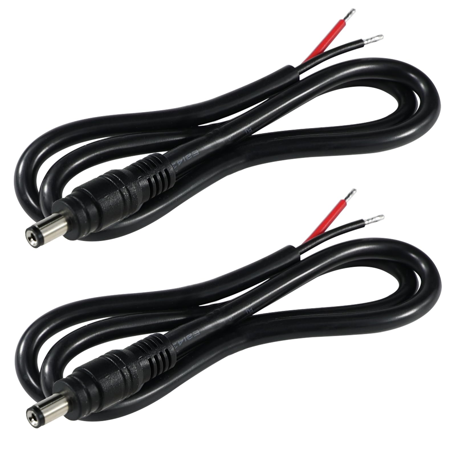 HUABLUE 10 Paare DC Power Pigtail-Kabel, 12 V 5 A Stecker und Buchse für CCTV-Überwachungskamera