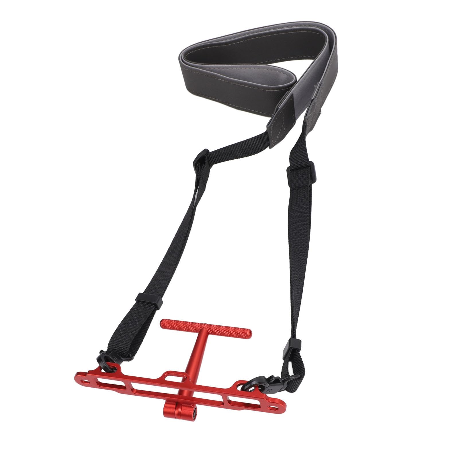 Wspornik zdalnego kontrolera drona Wielofunkcyjny uchwyt na pasek na szyję ze stopu aluminium kompatybilny z kontrolerami RC 2 1 do dronów Mini 4 Pro (Czerwony)
