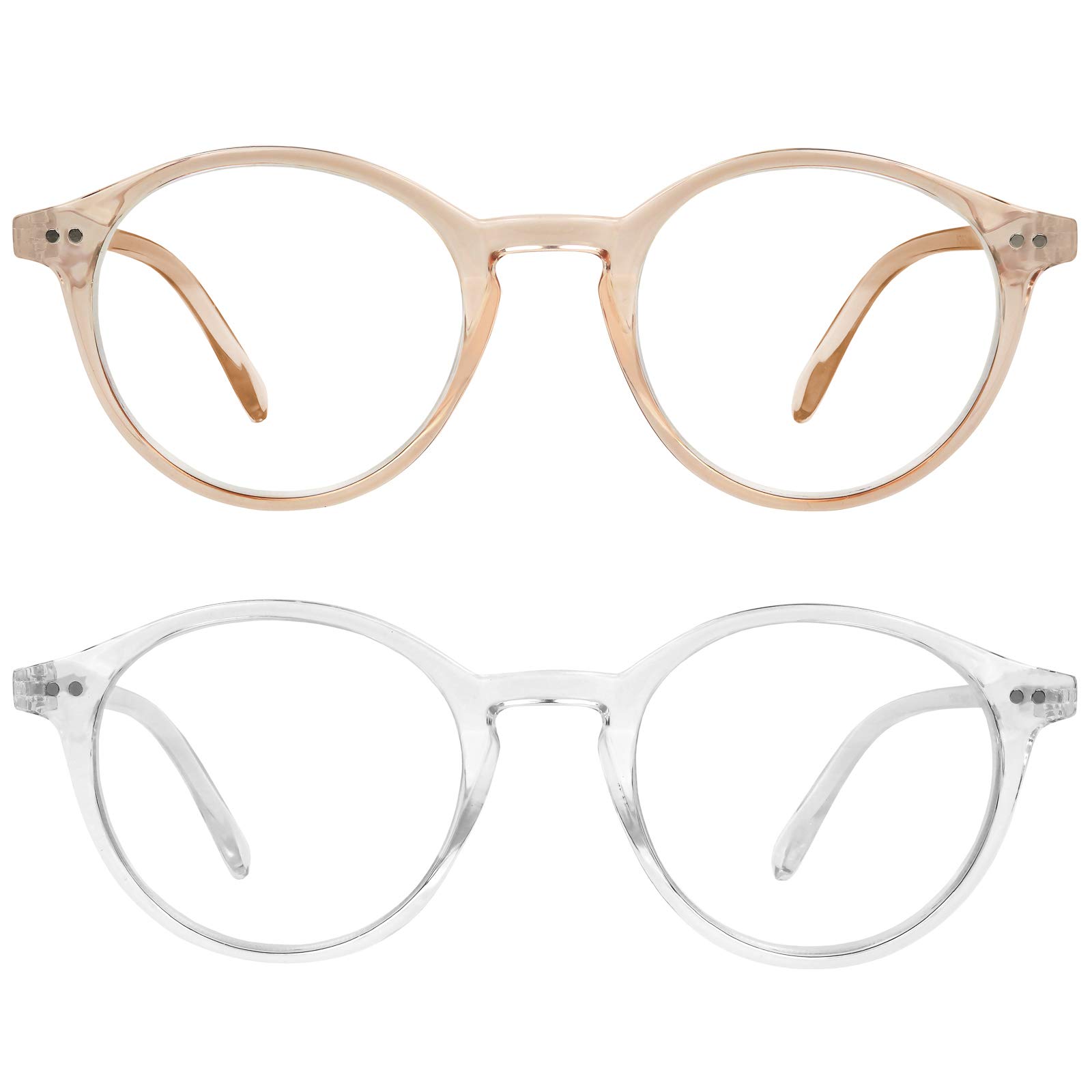 Yogo Vision Blue Light Blocking Glasses Men Women Computer Anti Eyestrain Glasses Round Frame Blue Light Blocker Eyeglasses