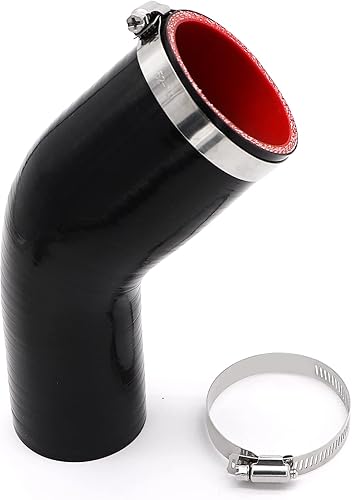 Miniatura 10 de Kit de arranque de manguera intercooler de silicona resistente, manguera de acoplador CAC de silicona reforzada con aramida de 4 x 6 pulgadas y 4