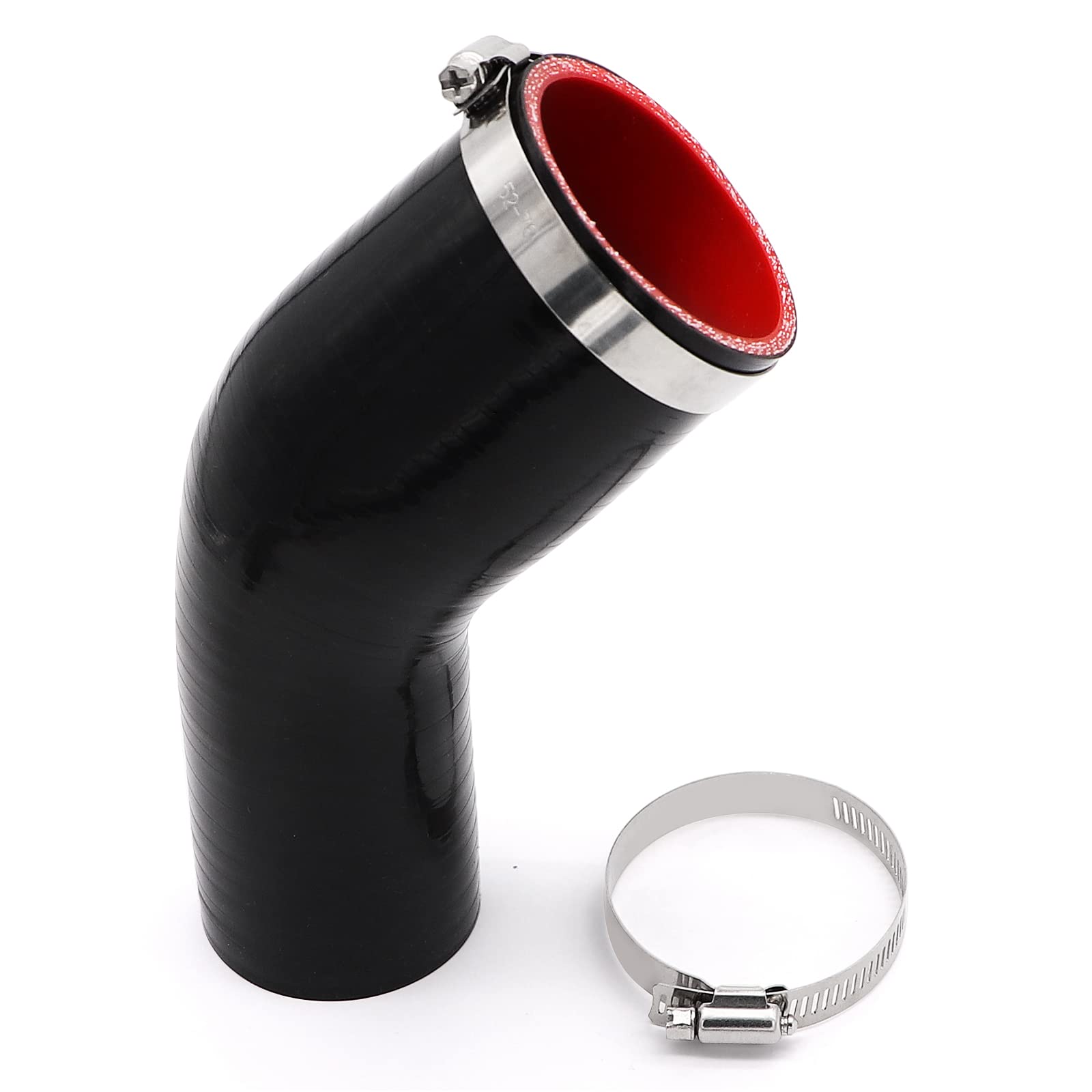 65mm (2 9/16) | 45 Degree Elbow Silicone Hose | Silicone Hoses