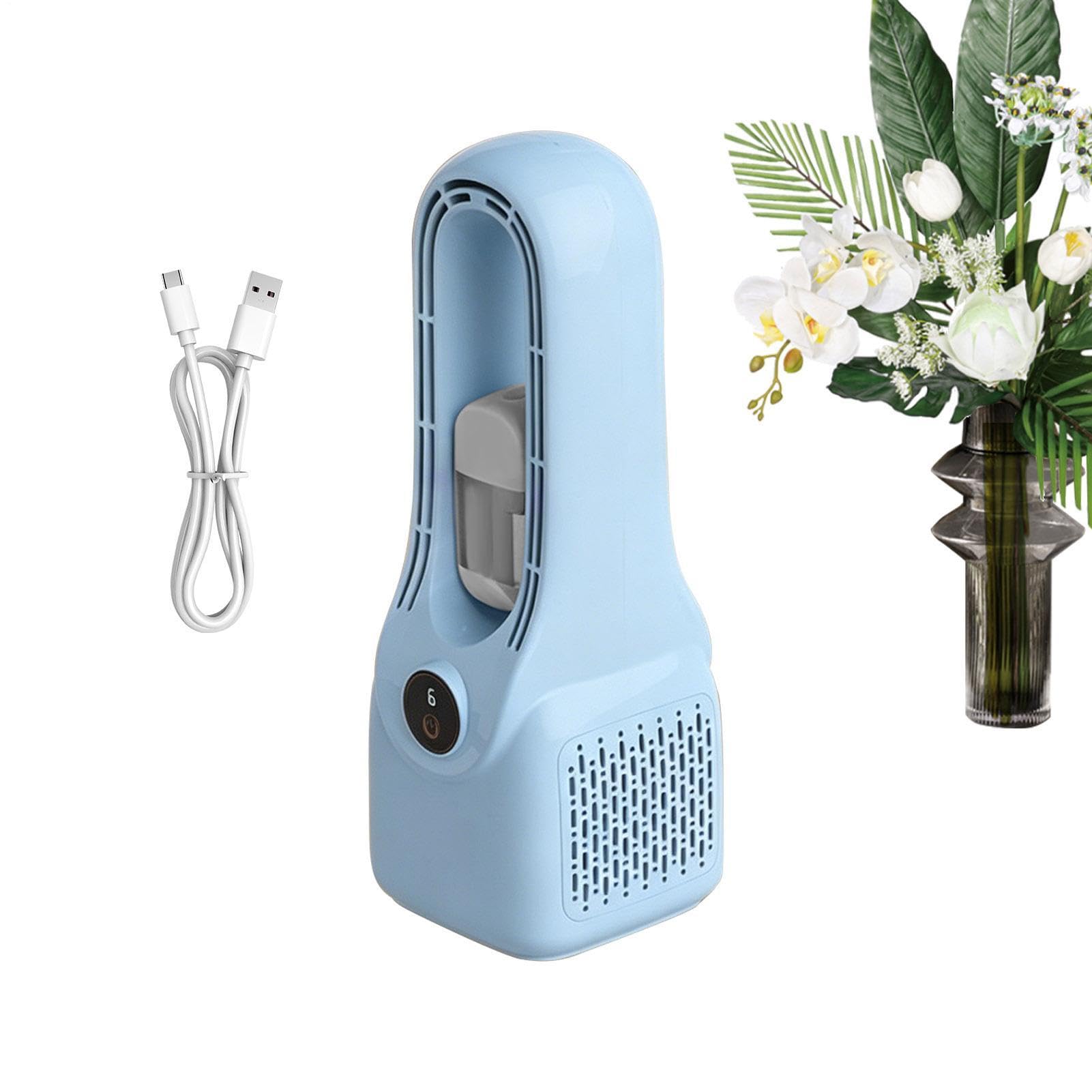 Ventilatore Da Scrivania Ricaricabile Ventilatore Senza Pale a 6 Velocità e | Fan a silenzioso, ricarica Type-C 1500mAh per auto, spiaggia, casa, camera da , ufficio, esterno, comodi